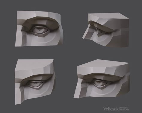 ArtStation - Planes of the Human Eye, Gusztav Velicsek Face Muscles Anatomy, Planes Of The Face, Eye Structure, Eye Study, Eye Anatomy, Facial Anatomy, Face Structure, Anatomy Sculpture, Form Drawing