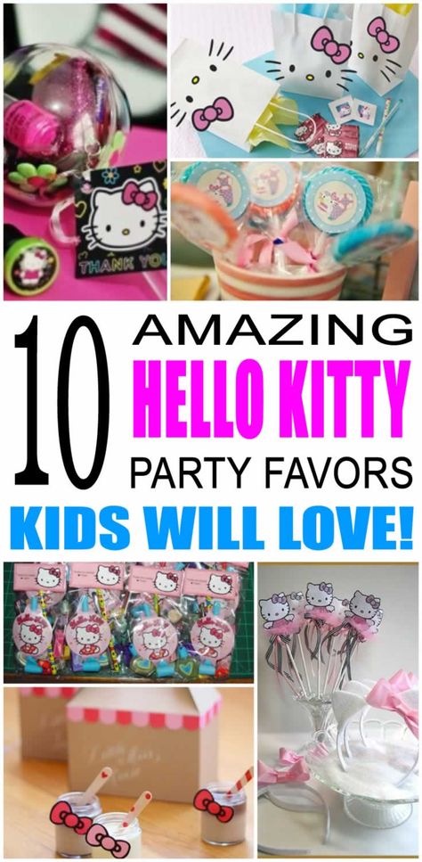 Hello Kitty Birthday Treat Bags, Hello Kitty Sanrio Birthday Party Ideas, Hello Kitty Treat Bags, Sanrio Party Favors, Hello Kitty And Friends Party Ideas, Hello Kitty And Friends Birthday Party, Diy Hello Kitty Birthday Party Ideas, Sanrio Party Ideas, Hello Kitty And Friends Party