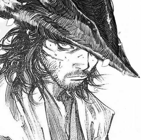 Vagabond musachi wearing Bloodborne hunter hat Bloodborne Icon, Miyamoto Musashi Art, Musashi Miyamoto, Vagabond Manga, Bloodborne Art, Samurai Artwork, Miyamoto Musashi, Dark Souls Art, Characters Inspiration Drawing