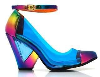 Shoe of the Day | GoJane Pixie Hologram Cap Toe Heel Funky Shoes, Shoes World, Statement Shoe, High Heel Wedges, Open Toe Shoes, Shoe Art, Crazy Shoes, Shoe Obsession, Peep Toe Heels