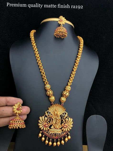 Gold Dollars For Chains Women, Gold Dollars For Chains, Dollar Chain Gold Indian, Krishna Shringar, Gold Dollars, Dollar Chain, Acupuncture Fertility, Big Earrings Gold, Necklace Set Indian Bridal Jewelry