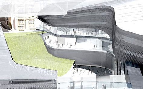 morphosis architects: taipei performing arts center proposal Astronomy Center Architecture, Music Center Architecture Concept, Centre Sky Architecture, Morphosis Architects, Perelman Performing Arts Center, Performing Arts Center Architecture, Performing Arts Center, Futuristic Design, Taipei