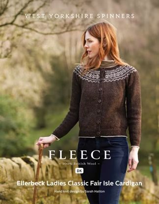 Ellerbeck Ladies Classic Fair Isle Cardigan in West Yorkshire Spinners Jacobs DK - DBP0161 - Downloadable PDF | LoveCrafts Knit Garments, Handknit Design, Fair Isle Cardigan, Patterned Cardigans, Paintbox Yarn, West Yorkshire, Garter Stitch, Soft Wool, Pattern Books