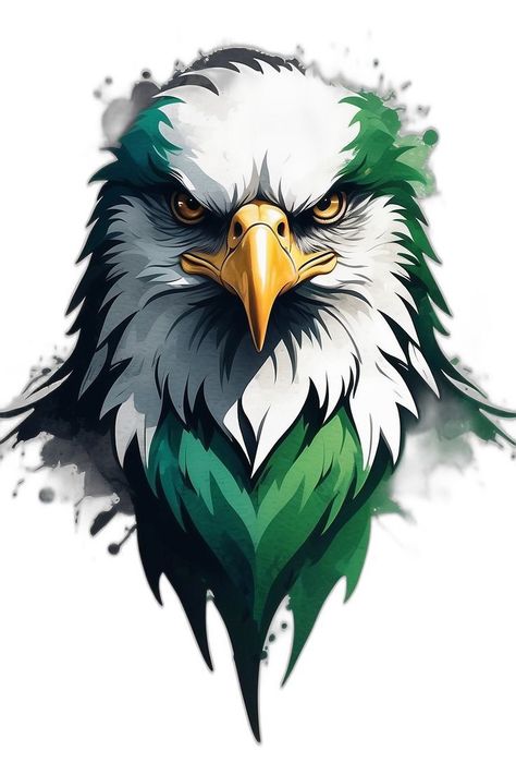 Philadelphia Eagles Wallpaper, Eagle Quilt, Bald Eagle Art, Lion Live Wallpaper, Eagle Artwork, Eagle Face, Japanese Flower Tattoo, Mascot Logos, Card Tattoo Designs