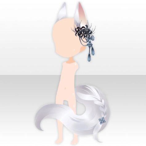 Sky Fox Sacred Light | CocoPPa Play Wiki | Fandom Cocoppa Accessories, Sky Fox, Model Vtuber, Fox Ears And Tail, Chibi Design, How To Draw Ears, Crown Drawing, Clown Party, Drawing Accessories