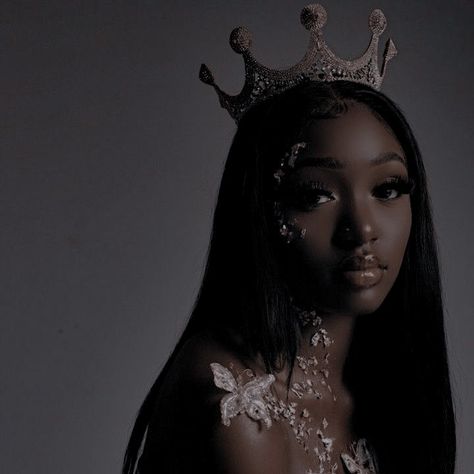 Princess Aesthetic Black, Black Princess Aesthetic, Goddess Aesthetic, Black Royalty, Queen Aesthetic, Royalty Aesthetic, Royal Aesthetic, Black Princess, Black Goddess