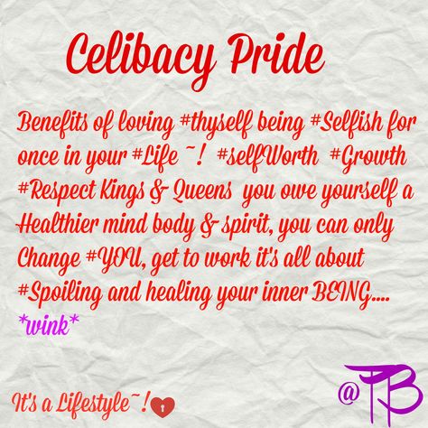 CELIBACY PRIDE WE'RE COMING OUT HAVE YOU TAKEN THE VOW? ADD TO YOUR #BUCKET LIST <#REPIN 1LOVE TB #5YRS CELIBATE~! Celibacy Aesthetic, 2024 Era, The Vow, Spiritual Love, Mind Body Spirit, Healthy Mind, Clean Girl, Mind Body, Coming Out