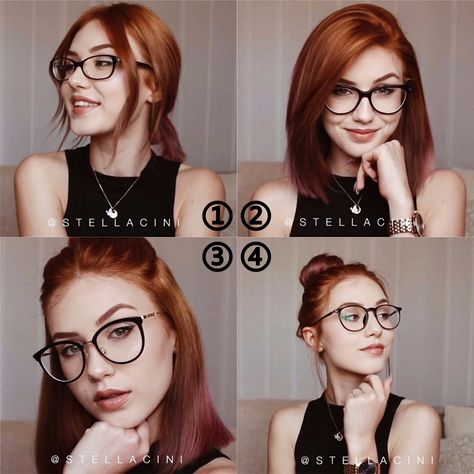 Which hairstyle is your taste? Selecting the right hairstyle to match your glasses will certainly show the sense of extraordinary. Hairstyle For People With Glasses, Glasses And Hairstyles, Short Hair Big Glasses, Long Hair With Glasses Hairstyles, Haircut With Glasses Medium, Glasses For Redheads, Eyeglasses Hairstyle, Hairstyles To Wear With Glasses, Hairstyles For People With Glasses