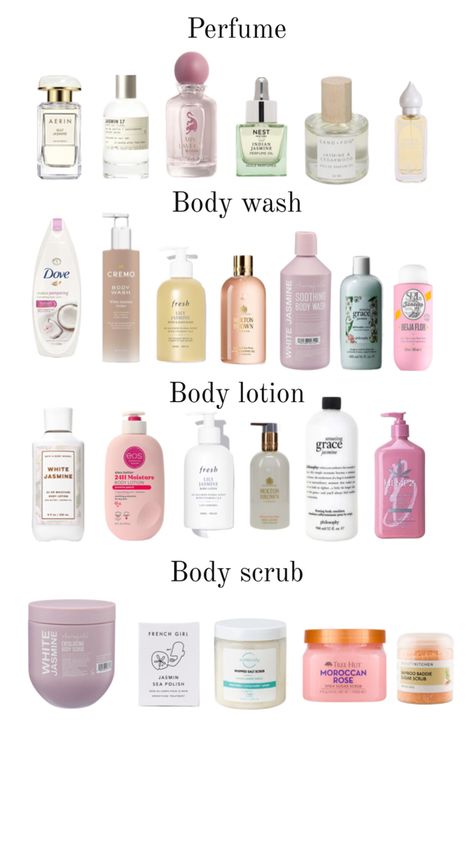 Jasmine Shower Routine, Jasmine Body Wash, Essentials Wishlist, Smell Nice, Healthy Hair Routine, Skincare Products Photography, Pampering Routine, Body Hygiene, White Jasmine