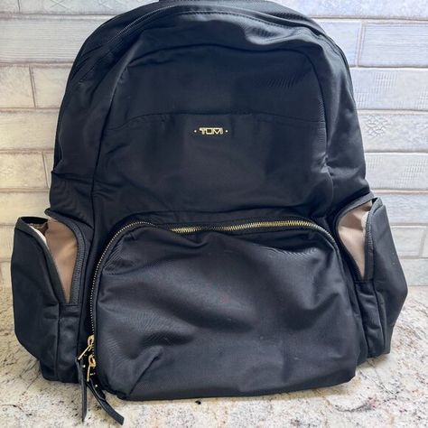 Used Tumi "Meggie" Black Backpack Photo Backpack, Tumi Backpack, Tumi Bags, Black Backpack, Ballpoint Pen, Pen, Backpacks, Handbags, Women Shopping