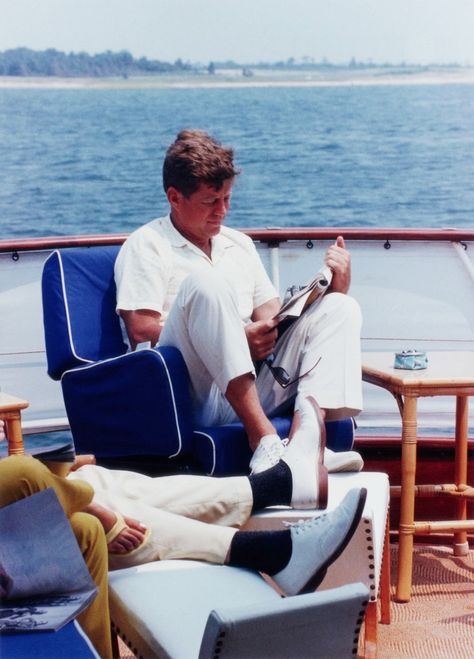 Aryton Senna, Jfk Jr, John Fitzgerald, Jeanne Damas, Ray Ban Wayfarer, American Presidents, Nautical Fashion, Power Couple, Brooks Brothers