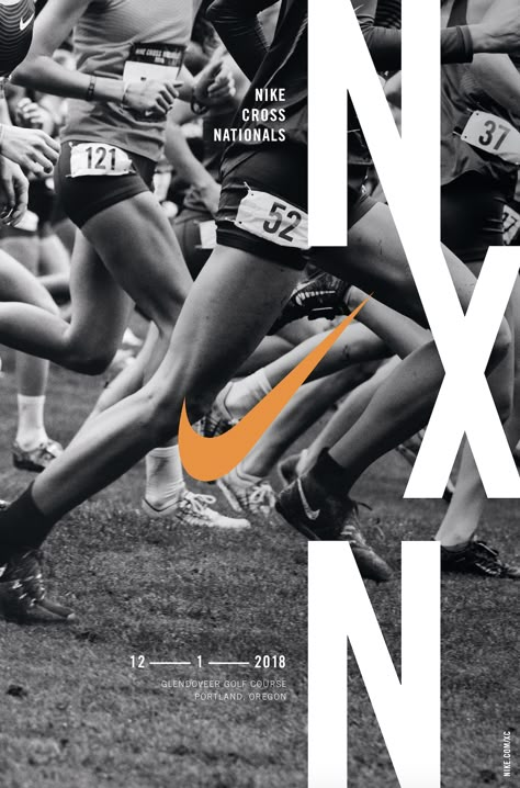 Photos - Promo Posters - 2018 NXN Poster - Nike Cross Nationals Nike Cross Nationals, Nike Poster Advertising, Nike Design Poster, Running Poster Design, Running Graphic Design, Promo Poster Design, Nike Posters, Nike Event, Poster Nike