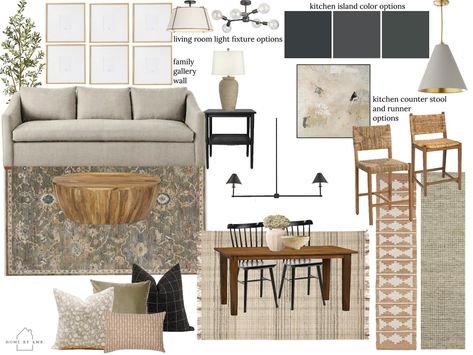 Traditional Meets Modern: Living Room Mood Boards Modern Country Living Room, Cosy Dining Room, Cozy Cottage Living Room, Open Concept Living Dining, Modern Traditional Living Room, Room Redecorating, Living Room Mood Board, Mood Board Living Room, Traditional Meets Modern