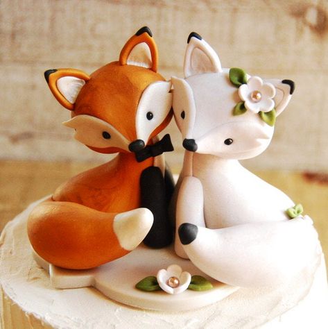 Fox Wedding Cake Topper, Fox Wedding Cake, Planning 2025, Woodland Wedding Cake, Fox Cake Toppers, Woodland Cake Topper, Gunnison Colorado, Fox Cake, Retirement Cake