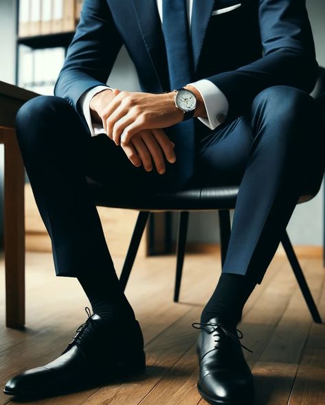 5 Outfits to Make Great Impression at Your Job Interview Here are five outfits suitable for a job interview, each paired with an appropriate watch: 1. Classic Business Formal: • Outfit: Navy blue suit, white dress shirt, black leather dress shoes, and a conservative tie (solid color or subtle pattern). • Watch: Silver stainless steel dress watch with a black leather strap. 2. Modern Professional: • Outfit: Charcoal grey suit, light blue dress shirt, brown leather dress shoes, and a mat... Charcoal Grey Suit Brown Shoes, Grey Suit Brown Shoes, Dark Navy Suit, Steel Dress, Light Grey Blazer, Blue Oxford Shirt, Outfit Navy, Brown Brogues, Job Interview Outfit