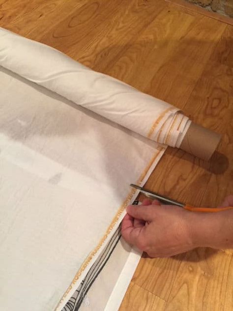 Adding a Lining to a Store Bought Curtain How To Make Store Bought Curtains Look Custom, How To Line Ready Made Drapes, How To Line Curtains, Add Trim To Curtains, Roman Blinds Living Room, Shear Curtains, Curtain Lining, Drapery Treatments, Curtains Diy