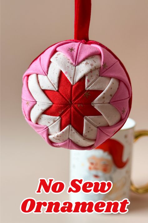 ‘Tis the season for a bit of DIY crafting! Today, I’m sharing a super simple tutorial on creating No Sew Quilted Ball Ornaments for Christmas. No need for fancy skills or intricate stitching—just a few easy steps to make your holidays extra special. Diy Sew Ornaments, Fabric Wrapped Ornaments Diy, Fabric Foam Ball Ornaments, Quilted Christmas Balls, Quilted Ball Ornaments, No Sew Ornaments Fabric Balls, Quilted Ornaments Diy, Christmas Fabric Crafts No Sew Easy Diy, Diy Sewn Christmas Ornaments