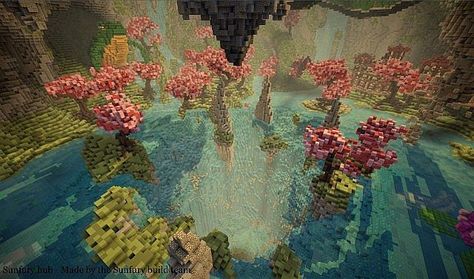 Minecraft Custom Biome Ideas, Sniffer Farm Minecraft, Minecraft Server Hub Ideas, Minecraft Hub Ideas, Minecraft Enclosure, Minecraft Panda Enclosure, Epic Minecraft Builds, Minecraft Mountain, Minecraft House Plans