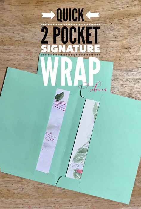 Make a Quick 2 Pocket Signature Wrap for Junk Journals! - Rebecca E. Parsons Junk Journal Signatures, Junk Journal Signature Ideas, Journal Tips, Glue Books, Bookbinding Tutorial, Books Paper, Book Binding Diy, Construction Ideas, Meals Healthy