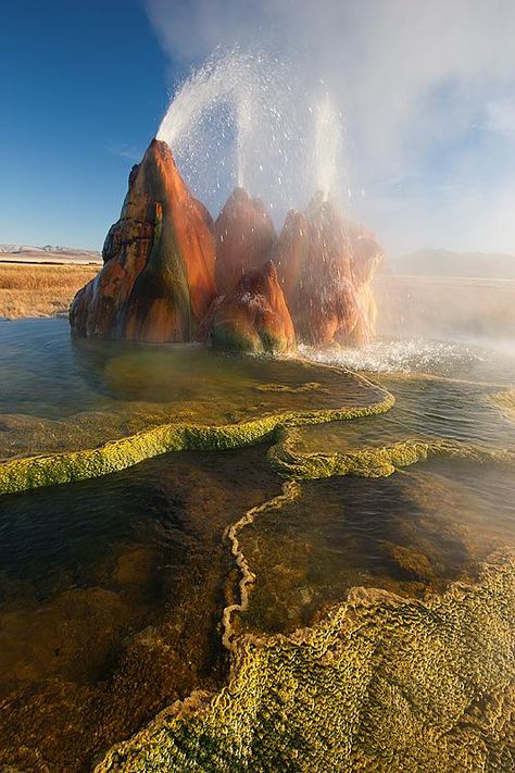 azyza rovya (@azyza_ovy) | Twitter Fly Geyser Nevada, Fly Geyser, Photos Of Nature, Nature Photographs, Pretty Places, Amazing Nature, Nature Pictures, Nature Photos, Beautiful World