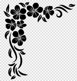 Download flower clipart black and white corner, flower clipart black and white corner #14869 Flower Stencil Patterns Templates, Flower Corner Design, Corner Flower Design, Flower Clipart Black And White, White Flower Illustration, Free Flower Clipart, Engraving Patterns, Flower Stencil Patterns, Keychain Designs