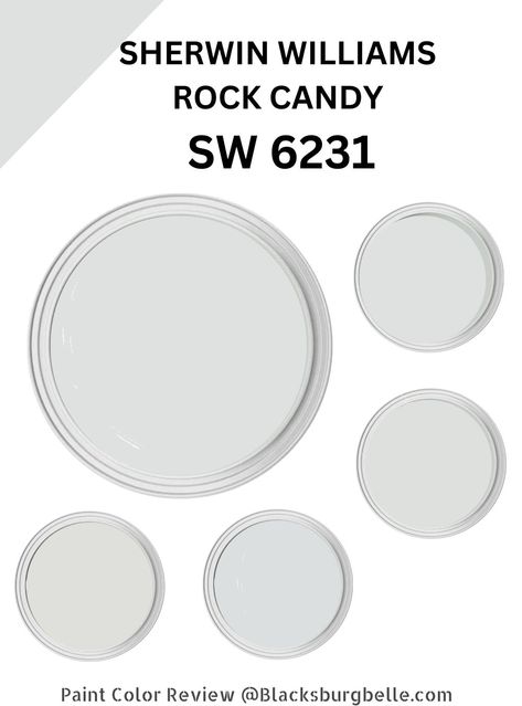 Rock Candy Sherwin Williams, Candy Palette, Sherwin Williams Blue, Eider White, Sherman Williams, Sherwin Williams Alabaster, Sea Salt Sherwin Williams, Blue Gray Paint Colors, Blue Gray Paint