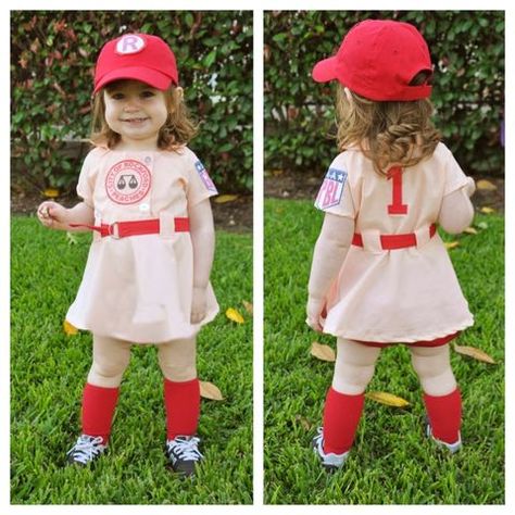 Baseball Halloween Costume, Candy Halloween Costumes, Baseball Dress, Peach Costume, No Crying In Baseball, A League Of Their Own, League Of Their Own, Baby Kostüm