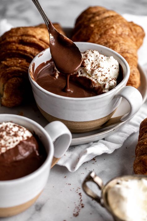 French Hot Chocolate, Bar At Home, Hot Cocoa Bar, Cocoa Bar, Hot Cocoa, Cocktail Rings, Chocolate Chip, Hot Chocolate, Cocoa