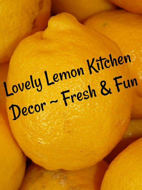 Love that lemon kitchen decor for Spring and Summer?  Wait till you see all the fun lemon kitchen decorations and accessories we have for you. Decorating With Lemons, Lemon Themed Kitchen, Diy Country Decor, Yellow Kitchens, Lemon Farm, Trendy Kitchen Decor, Spring Kitchen Decor, French Country Decorating Kitchen, Lemon Kitchen Decor