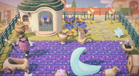 Acnh Julian Yard, Acnh Julian House Ideas, Acnh Julian, Acnh Marina Yard, Cute Island Tunes Animal Crossing, Animal Crossing Rug Tassels, Acnh Yard, Animal Crossing Qr, Animal Crossing