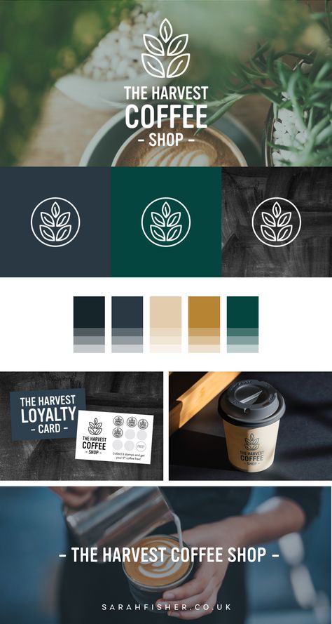 Brand guidelines layout inspiration for coffee shop aesthetic. Design inspo for coffee shop branding and new brand identity. Logo design and creative branding for cafe and coffee shop. Branding Design Coffee Shop, Cafe Logo Ideas Coffee Branding, Coffe Brand Ideas, Coffee Shop Brand Identity Design, Cafe Branding Design Packaging, Cafe Logo Ideas Creative, Coffee Brand Aesthetic, Coffe Logos Design, Coffee Shop Visual Identity