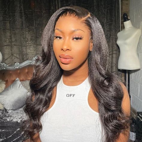 Yaki Hair, Sew In Hairstyles, Cute Box Braids Hairstyles, Deep Wave Hairstyles, Body Wave Wig, Body Wave Hair, Bleached Hair, Hair Inspiration Color, Baddie Hairstyles