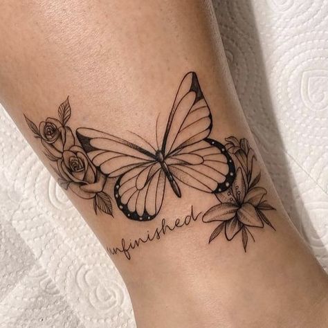 Always Growing Tattoo, Butterfly Tattoo With Flowers, Butterfly And Flower Tattoo, Butterfly With Flowers Tattoo, Butterfly Wrist Tattoo, Cross Tattoos For Women, Flower Wrist Tattoos, Butterfly Tattoos For Women, Planet Tattoos