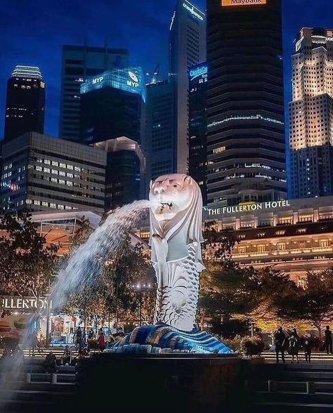 Discover the iconic Merlion statue, a symbol of Singapore’s rich history and heritage. It’s a must-visit attraction in Singapore!🇸🇬 💡Did you know that the Merlion is a mythological creature that’s half-lion, half-fish? 🏷️ Share with us in the comments below What’s your favorite thing about this iconic landmark?🫶🏻 Shoutout to our amazing creators 📍 Merlion Park, Singapore Singapore Lion, Mythological Creature, Lion Statue, Mythological Creatures, Iconic Landmarks, Shout Out, Singapore, Did You Know, Lion