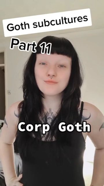 Corporate Goth Hairstyles, Goth Outfits Work, Corp Goth Aesthetic, Professional Goth Makeup, Office Goth Makeup, Goth Work Makeup, Corporate Goth Hair, Goth Makeup Casual, Goth Makeup For Work