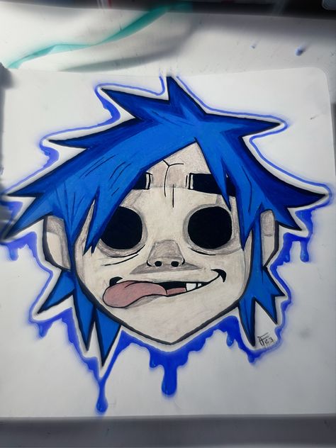 Literally 2D Gorillaz Fanart Gorillaz Art Style Character Design, Gorillaz 2-d, Gorillaz Sketch, 2d Gorillaz Fanart, Gorillaz Art Style, Gorillaz Fanart, The Gorillaz, Gorillaz 2 D, 2d Gorillaz