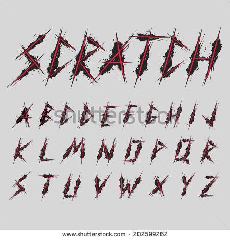 Heavy Metal Font Alphabet, Metal Fonts Alphabet, Emo Font, Creepy Lettering, Scratchy Font, Blood Font, Creepy Font, Metal Font, Horror Font