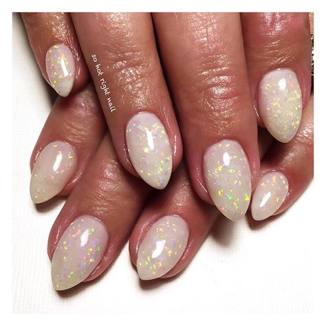 Like the opal effects but not the points Opal Pedicure, Opal Nails Gel, Opal Nails Acrylic, Insane Nails, Unusual Nails, Opal Nail Polish, Opal Nails, Unicorn Nails, Simple Gel Nails