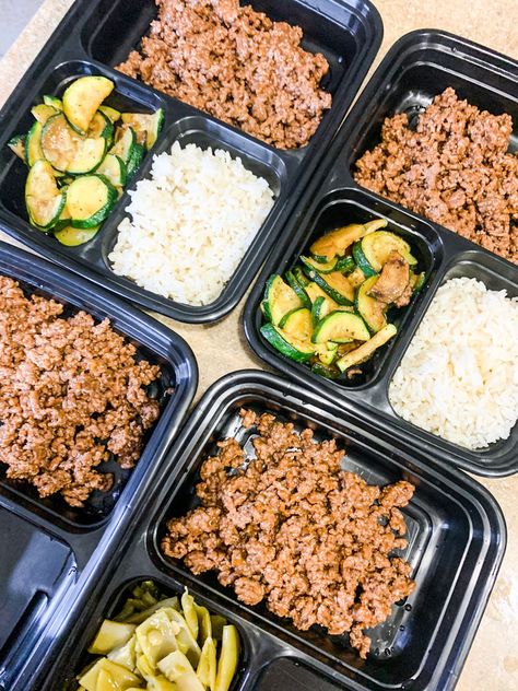 Taco Wontons, Beef Rice Bowls, Rice Meal Prep, Pork And Rice, Ground Beef And Rice, Beef Rice, Best Meal Prep, Healthy High Protein Meals, Healthy Lunch Meal Prep