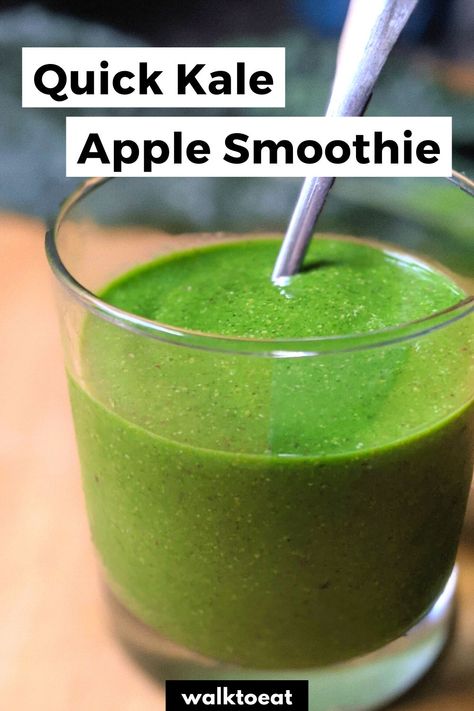 Kale Shake Recipes, Apple Kale Smoothie, Apple Protein Shake, Kale Benefits, Kale Benefits Health, Apple Smoothie Recipes, Kale Smoothie Recipes, Coconut Water Smoothie, Nutritious Smoothie Recipes