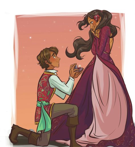 D'awwwwww that is totally Nav proposing to...someone.  (Elena x Mateo fantart. Source, anyone?) Disney Elena, Princess Elena, Quote Photo, Aladdin Jasmine, Vet Med, Loving You, Disney Princess Art, Super Quotes, Princess Art