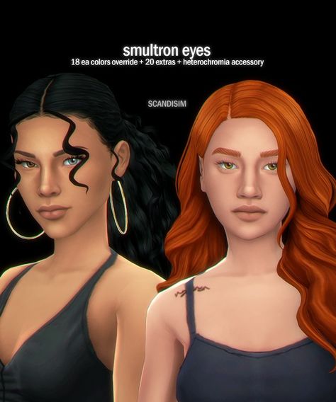 Smultron Default Replacement + Non-Default Eyes Set | Patreon Sims 4 Cc Skin, Custom Eyes, Cut Her Hair, I Dont Like You, Wild Strawberries, Sims 4 Cas, Ts4 Cc, Sims Mods, Sims 4 Custom Content