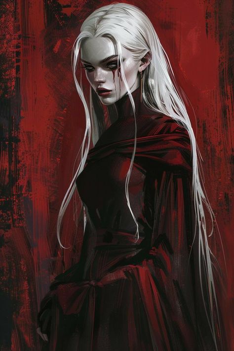 Black Hair Vampire, White Vampire, Witch Art, Witch Aesthetic, Sketch Painting, Fantasy Inspiration, Manga Characters, Medieval Fantasy, Gothic Art