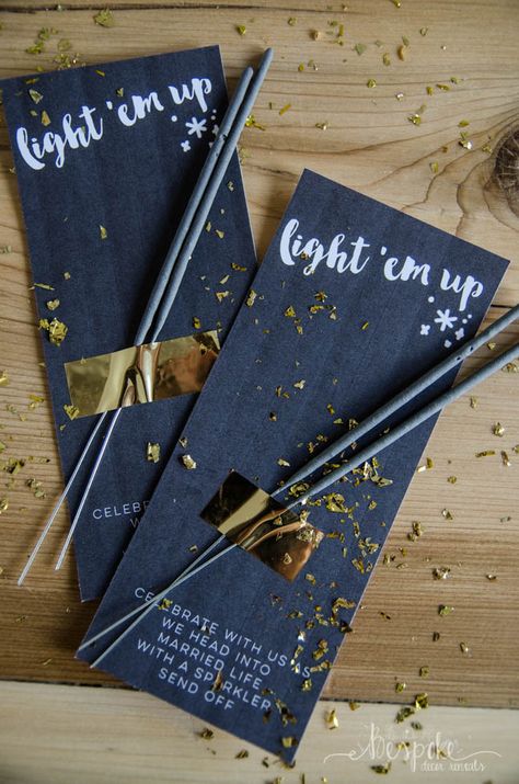 Bespoke Decor, 21 Dinner, Dinner 2023, Wedding Boards, Wedding Invitation Trends, Starry Night Wedding, Light Em Up, Wedding Mementos, Sparkler Send Off