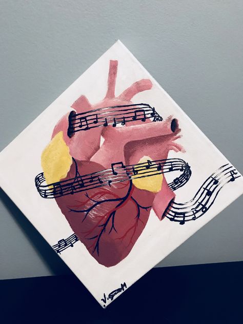 The origin of music - acrylic paint Painting For Music Lover, Music Related Art Ideas, Choir Painting Ideas, Music Themed Art Projects, Musical Painting Ideas, Music Paintings On Canvas, Music Related Paintings, Music Canvas Painting Ideas, Painting About Music