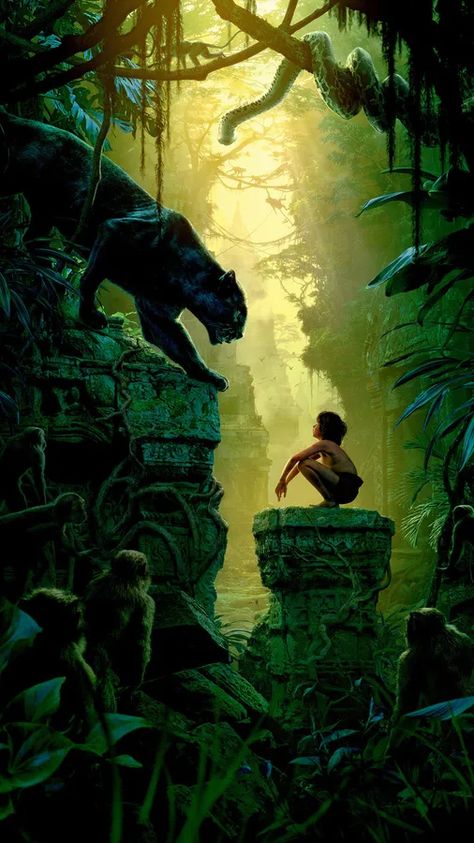 Mogli Jungle Book, Jungle Book Snake, The Jungle Book 2016, Jungle Book 2016, Jungle Book Movie, Jungle Book Disney, Jungle Art, Images Disney, Bel Art