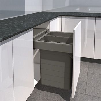 Bin In Kitchen, Kitchen Organiser, Kitchen Waste Bin, Building Development, Laundry Solutions, Rubbish Bin, Kitchen Solutions, Kitchen Waste, Waste Bin