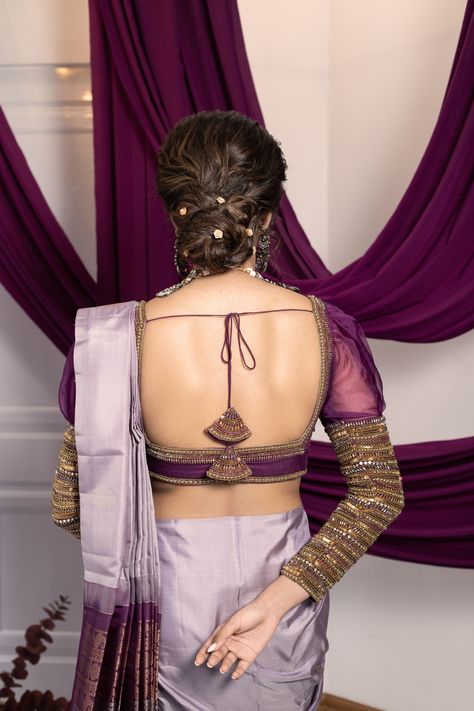 Heavy Blouse Back Design, Full Sleeve Designer Blouse, Organza Blouse Designs Latest Back, Dyeable Fabric, Latest Blouse Neck Designs, 50 Blouse Designs, Latest Saree Blouse, Sleeveless Blouse Designs, Blouse Necklines