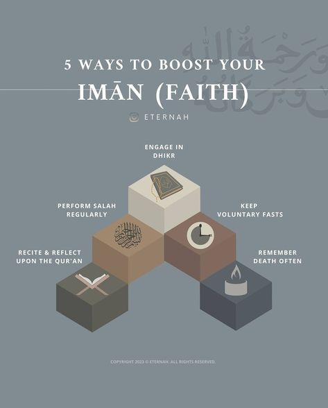 5 ways to boost your iman (faith) Islam For Beginners, Increase Iman, Muslim Words, Ramadan Tips, Muslim Faith, Islam Lesson, Quran Tafseer, Islam Quotes About Life, Islam Beliefs