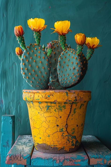 Desert Plants In Pots, Plantas Aesthetic, Pretty Cactus, Cactus In Pot, Boom Kunst, Cactus House Plants, Vibrant Aesthetic, Potted Cactus, Cactus Photography